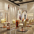 Nuovo design a doppio lato grande stile a tutta lunghezza in oro in oro mobili per autoreditazione per pari a led pavimento salone specchio salone